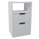 Ver imagem 7 de Kit Mesa de Cabeceira Voxa Móveis Mdf 60x30cm 2 Uni. Branco