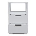 Ver imagem 5 de Kit Mesa de Cabeceira Voxa Móveis Mdf 60x30cm 2 Uni. Branco