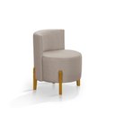 Ver imagem 3 de Conjunto 2 Poltronas Luna Sala Moderna Quarto Escritório - Bege