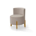 Ver imagem 5 de Conjunto 2 Poltronas Luna Sala Moderna Quarto Escritório - Bege
