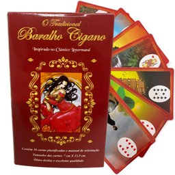 KIT c/ 8 O Tradicional Baralho Cigano 36 cartas plastificado - 4