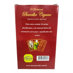 KIT c/ 8 O Tradicional Baralho Cigano 36 cartas plastificado - 8