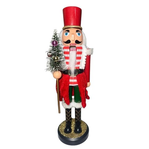 Enfeite Quebra Nozes Vermelho Decoração- 28cm Natal