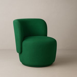 Poltrona Orgânica Biet Bouclé Premium - Verde