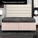 Ver imagem 2 de Base Cama Box Casal Queen 158cm Bipartido Hit I02 Suede Bege - Mpozenato