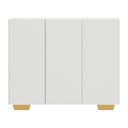 Ver imagem 6 de Gabinete Banheiro 3 Portas 90cm Multimóveis MP5031 Branco/Natural