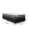 Cama Box Solteiro Qatar Colchão Inducol Molas MaxForce Pro 88x188x63cm - 2