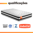 Ver imagem 6 de Cama Box Solteiro Qatar Colchão Inducol Molas Maxforce Pro 88x188x63cm