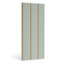Ver imagem 1 de Painel Ripado MDF Autocolante 45x11 Revestimento Decorativo Parede Sala Quarto - Kit 15 Placas