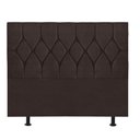 Ver imagem 2 de Cabeceira Estofada Cama Box King 195cm Istambul Corino Marrom- Mabe Magazine