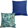 Kit 2 Capas de Almofada Waterblock Impermeável Antimofo Antiácaro Área Externa 45cmx45cm:Folhagens V - 6