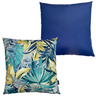 Kit 2 Capas de Almofada Waterblock Impermeável Antimofo Antiácaro Área Externa 45cmx45cm:Folhagens V - 7