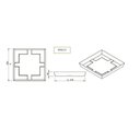 Ver imagem 2 de Prato para Vaso Quadrado Slim 23 Japi