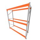 Ver imagem 1 de Mini Porta Pallet 200 Kg por Nivel Inicial com 3 Niveis Laranja com sem Mdf