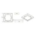 Ver imagem 2 de Prato para Vaso Quadrado Slim 23 Japi