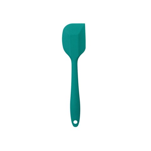 Espátula de Silicone Duplo Reta Pão Duro Verde Escuro 27cm - Oikos