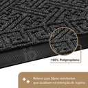 Ver imagem 2 de 1 Tapete Porta Capacho Grego Luxo Antiderrapante Gf 40x60