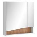 Ver mais imagens de Conjunto Banheiro Gabinete com Pés Lavatório 80cm e Armário Evie B06 Branco Tau - Lyam Decor