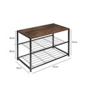 Ver imagem 2 de Prateleira Sapateira Organizador 3 Andares Porta Objetos Sapatos Sandalia Quarto Sala