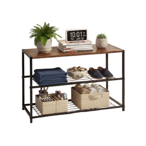 Prateleira Sapateira Organizador 3 Andares Porta Objetos Sapatos Sandalia Quarto Sala