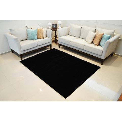 Tapete Life Confort Shaggy 50mm Black 100x150 cm