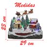 Decoração Cenário Vila Natalina Patinação Movimento Luzes - 3