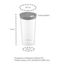 Ver imagem 3 de Farinheira Porta Condimentos 500ml Uz com Tampa de Dupla Abertura Preta.