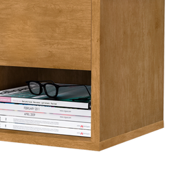 Mesa De Cabeceira Suspensa Mudo Box Quarto Cama Lalá Nature - 2