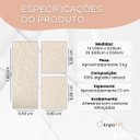 Ver imagem 5 de Jogo Tapetes e Passadeira Algodão Boho Cru Quarto Cozinha 3 Peças