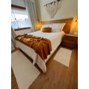 Ver imagem 3 de Jogo Tapetes e Passadeira Algodão Boho Cru Quarto Cozinha 3 Peças