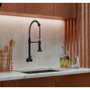 Ver imagem 6 de Torneira Gourmet Flexível Preto Fosco Parede Cozinha