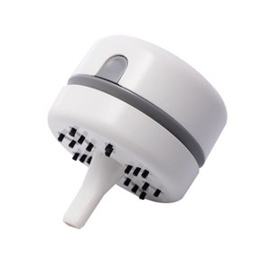 Mini Aspirador de Pó Automático de Plástico Branco 6cm X 6cm X 8cm