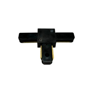 Conector Emenda Modelo T para Trilhos de Sobrepor Preto