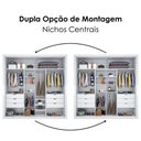 Ver imagem 5 de Guarda Roupa Casal Versale 2 Portas de Correr 6 Gavetas MDP Branco Absoluto 241cm