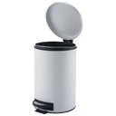 Ver imagem 3 de Lixeira Redonda com Pedal Branca Mollie 3 litros