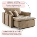 Ver imagem 5 de Poltrona de Amamentação Retrátil Base Madeira Maciça Encanto