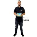 Ver imagem 2 de Quadro Decorativo Baby Girafinha em Moldura Caixa Tacolado Moldura Trad 1cm Preta com Vidro 15 X 21c