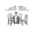 Ver imagem 2 de Mesa de Jantar Magic com 4 Cadeiras Viero Cor Mel Blonde