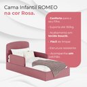 Ver imagem 2 de Cama Infantil Romeo Montessoriana para Menina com Design Moderno e Aconchegante Colchão Rosa