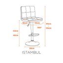Ver imagem 3 de Kit 2 Banquetas Alta Giratória com Regulagem Istambul Fratini