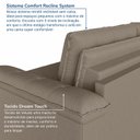 Ver imagem 7 de Sofá Cama Casal Retrátil e Reclinável 3 Lugares Veludo Castor Palmeira 220cm CabeCasa MadeiraOriginals Madeiraorigina