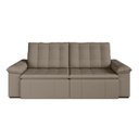 Ver imagem 4 de Sofá Cama Casal Retrátil e Reclinável 3 Lugares Veludo Castor Palmeira 220cm CabeCasa MadeiraOriginals Madeiraorigina
