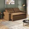 Sofá Cama Retrátil e Reclinável 3 Lugares 220cm Veludo com Molas Palmeira CabeCasa MadeiraOriginals - 2