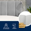 Ver imagem 5 de Cabeceira Queen Estofada Uvaia CabeCasa MadeiraOriginals Cinza