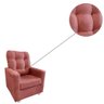 Poltrona Mima Pés Cromados Suede Rosa Bnn Decor Móveis Águias - 3