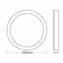 Ver imagem 7 de Painel de Led Taschibra Redondo de Sobrepor 18+6w Dual Color Bivolt