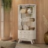 Aparador para Sala Buffet Monza e Cristaleira Moss Calacata Off White – Madetec - 7
