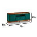 Ver imagem 2 de Rack para TV até 75 Polegadas 195cm 2 Portas 2 Gavetas Prateleira Interna Pés Luis Xv Hanover