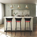 Ver imagem 2 de Kit 3 Cadeiras Alta 80cm para Balcão Ilha Bancada Área Gourmet Bar Piscina Banqueta Itagold