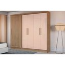 Ver imagem 1 de Guarda Roupa 5 Portas e 4 Gavetas C/ Pés Cb03n564 Nogueira/macadamia - Kappesberg